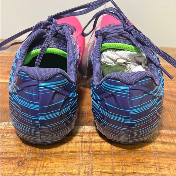 NWOT Saucony Womens Spitfire 5 Pink/Purple Running Shoes Racing Track, Size 12 - Picture 6 of 8